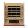 Dynamic Bergamo 4-Person Low EMF FAR Infrared Sauna (Canadian Hemlock)